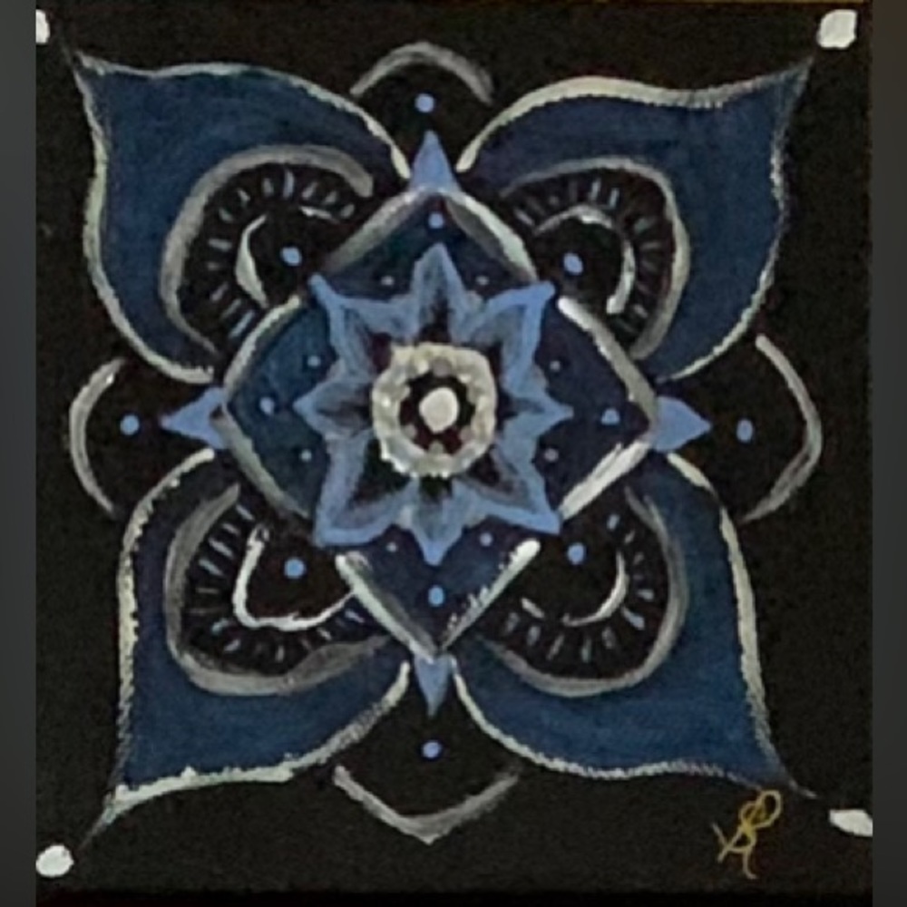 Set of Acrylic 5”x5”x 1.5” canvas originals - healing arts paintings